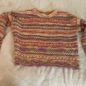 SO Pastel Striped Women's Sweater